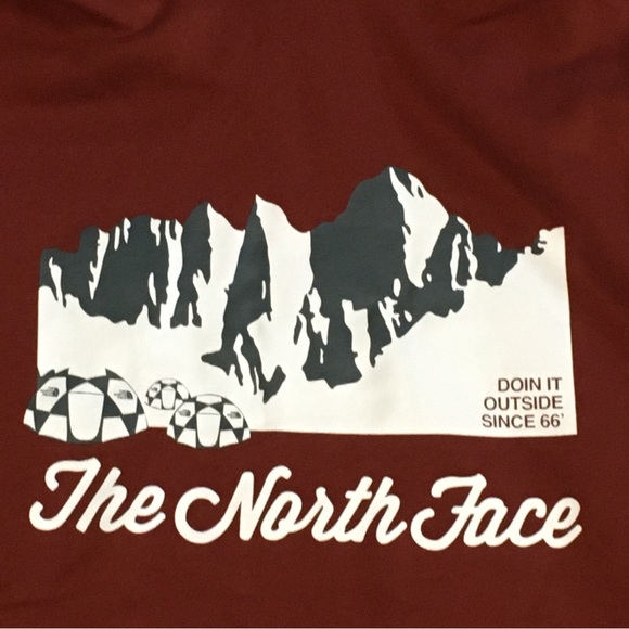 The North Face Pullover Hoodie Hooded Sweatshirt Sweater Mens Sz M Red New NWT - Picture 8 of 10